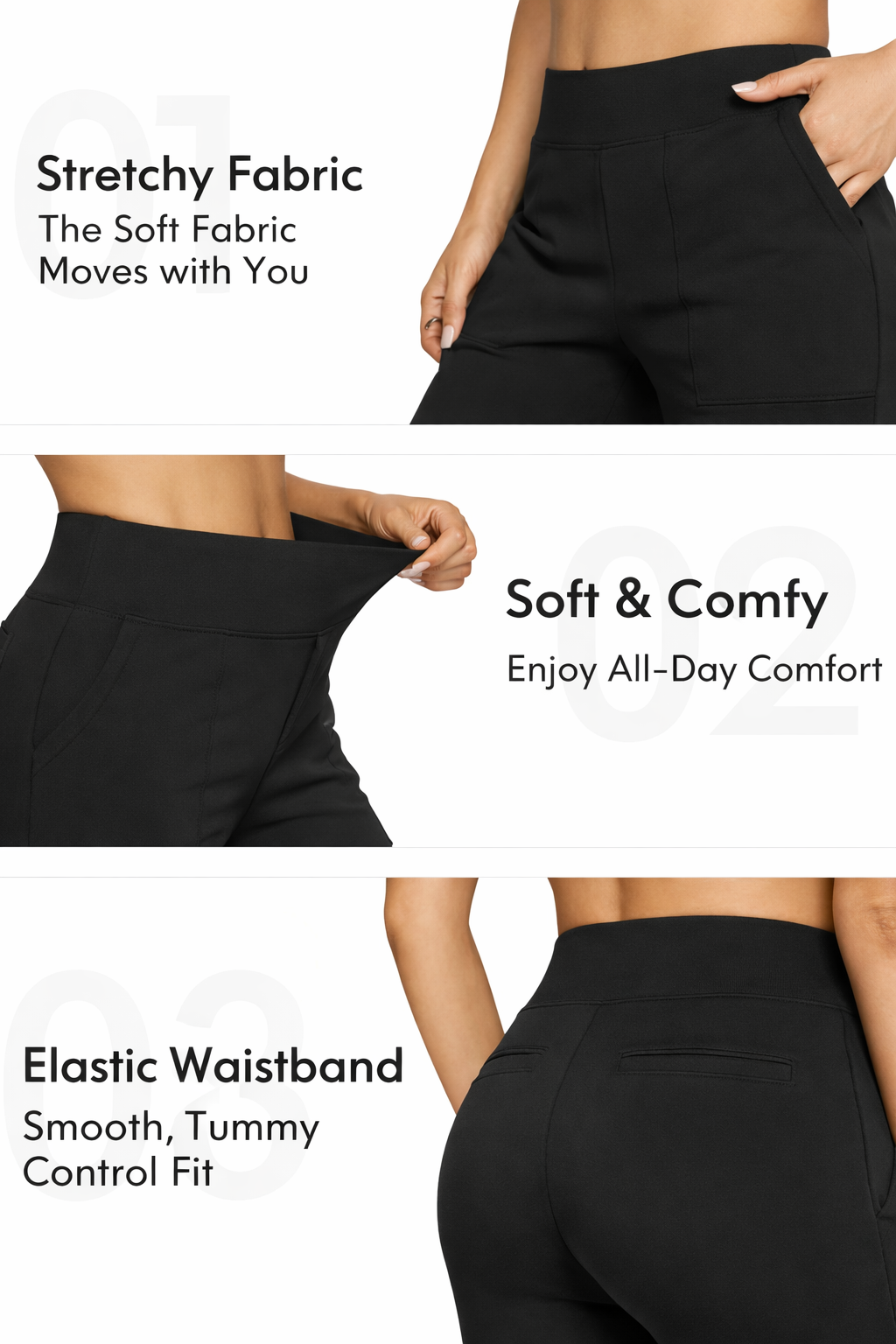 Wide-Leg Business Casual Pants