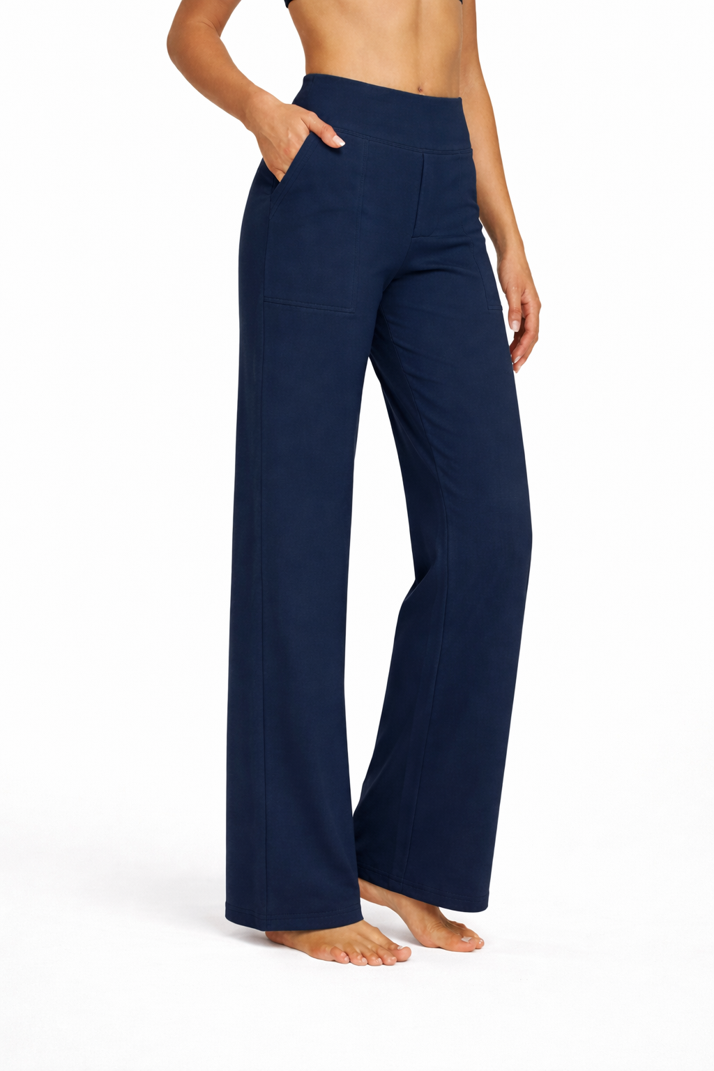 Wide-Leg Business Casual Pants