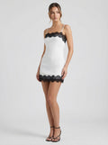 Noir Lace Mini Dress