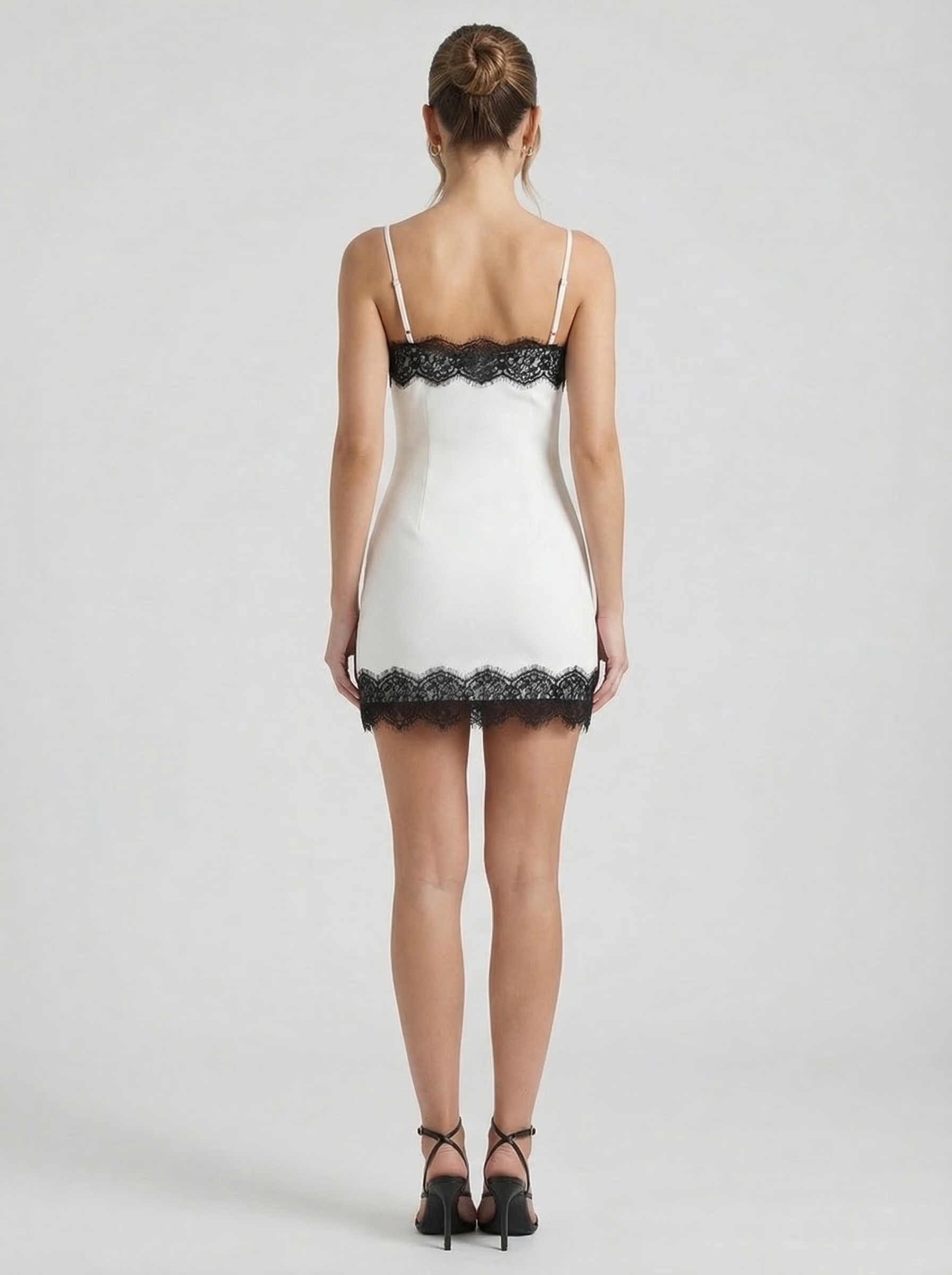 Noir Lace Mini Dress