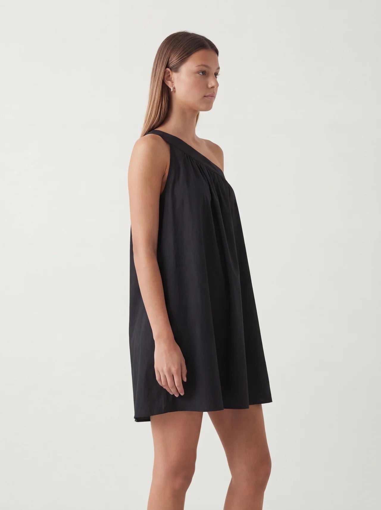 Elara One-Shoulder Mini Dress