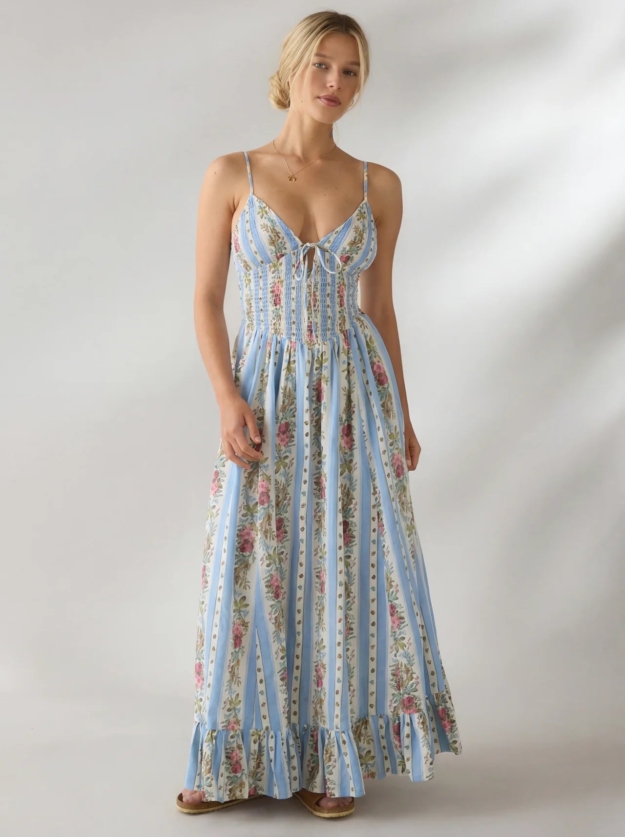 Spring Cotton Maxi Dress