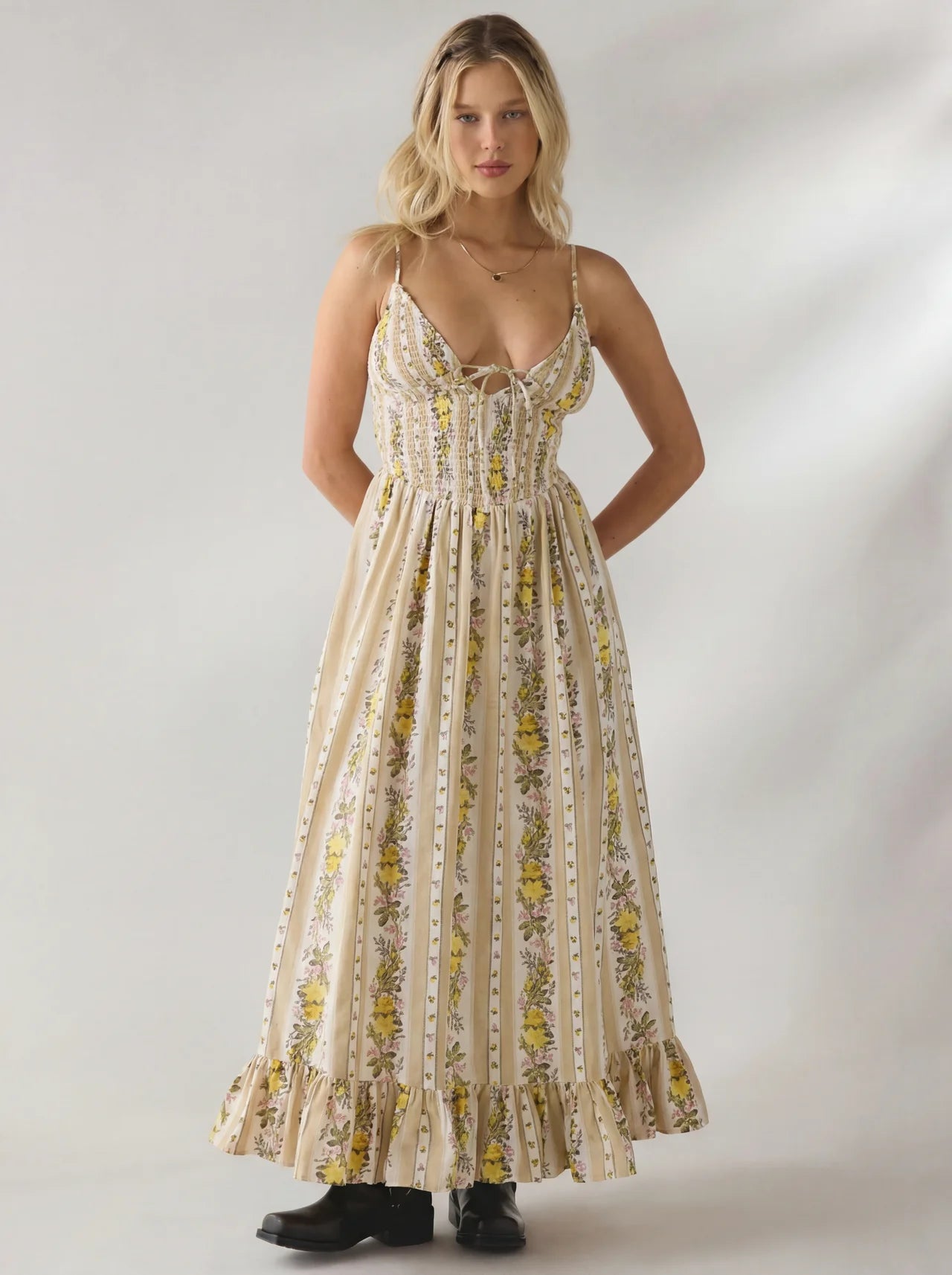 Spring Cotton Maxi Dress