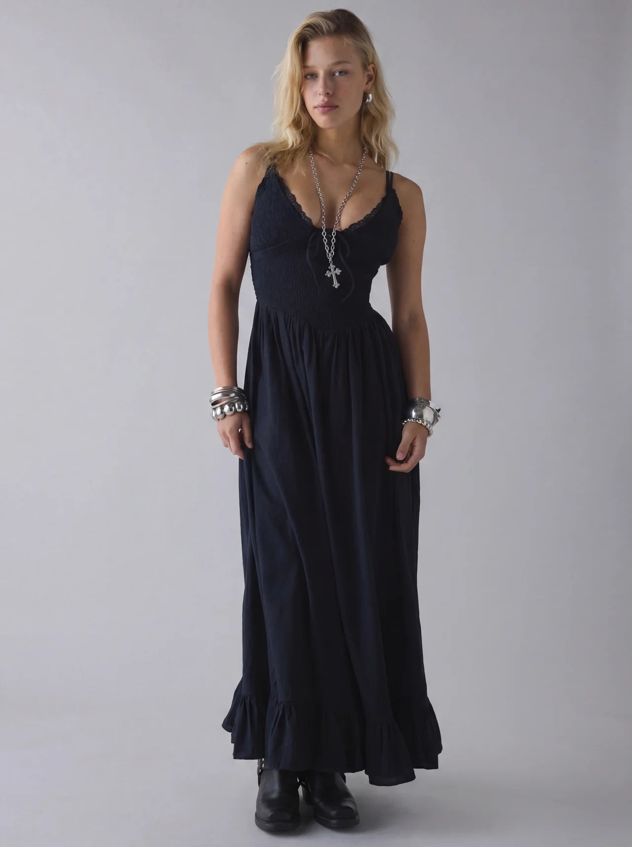 Spring Cotton Maxi Dress