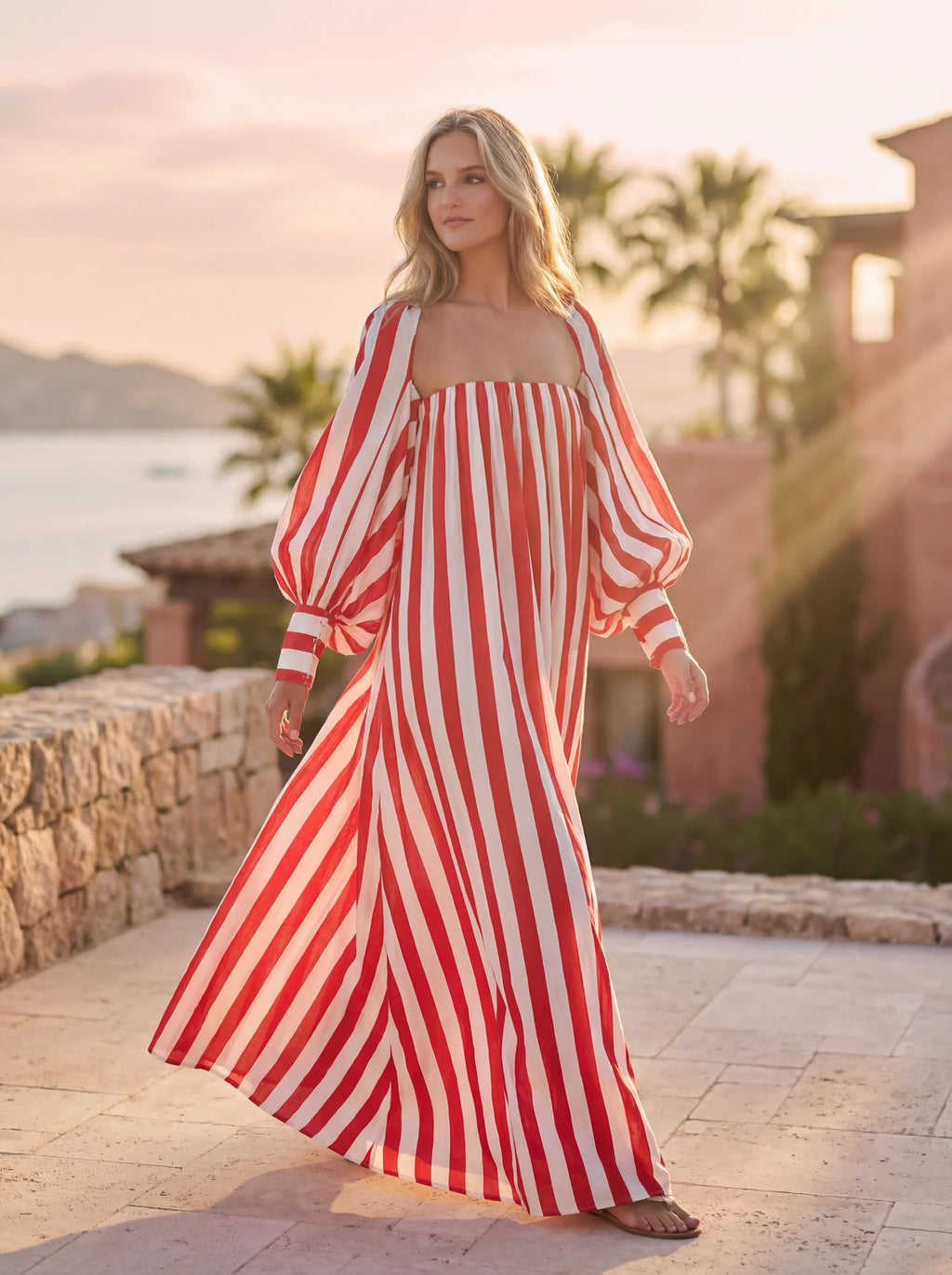 Summer Stripe Maxi Dress