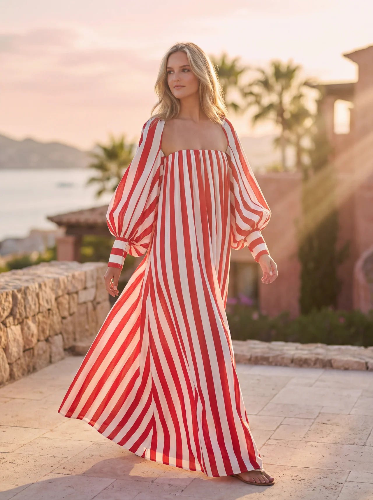Summer Stripe Maxi Dress