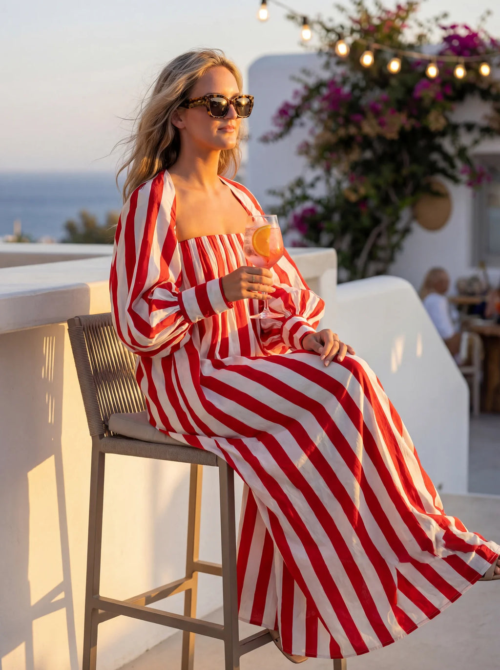 Summer Stripe Maxi Dress