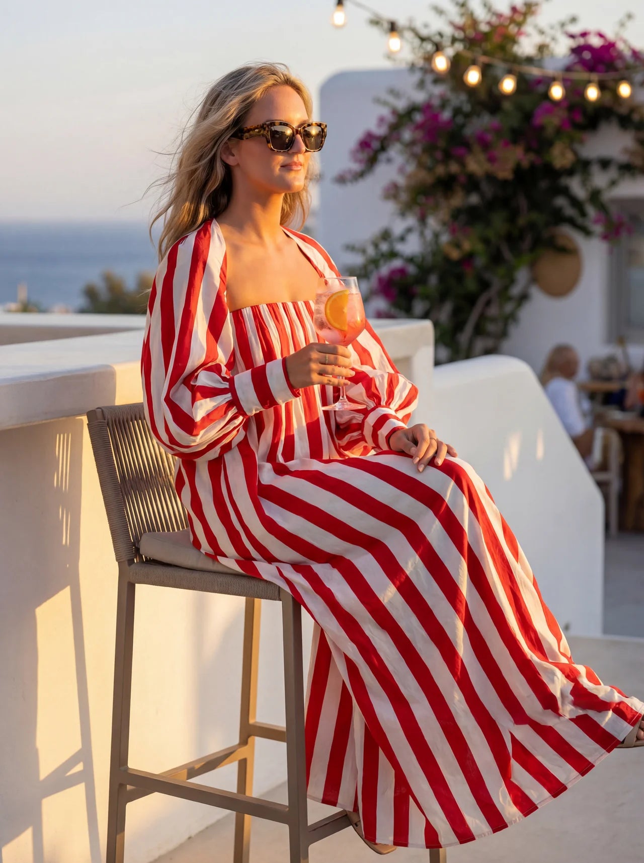 Summer Stripe Maxi Dress