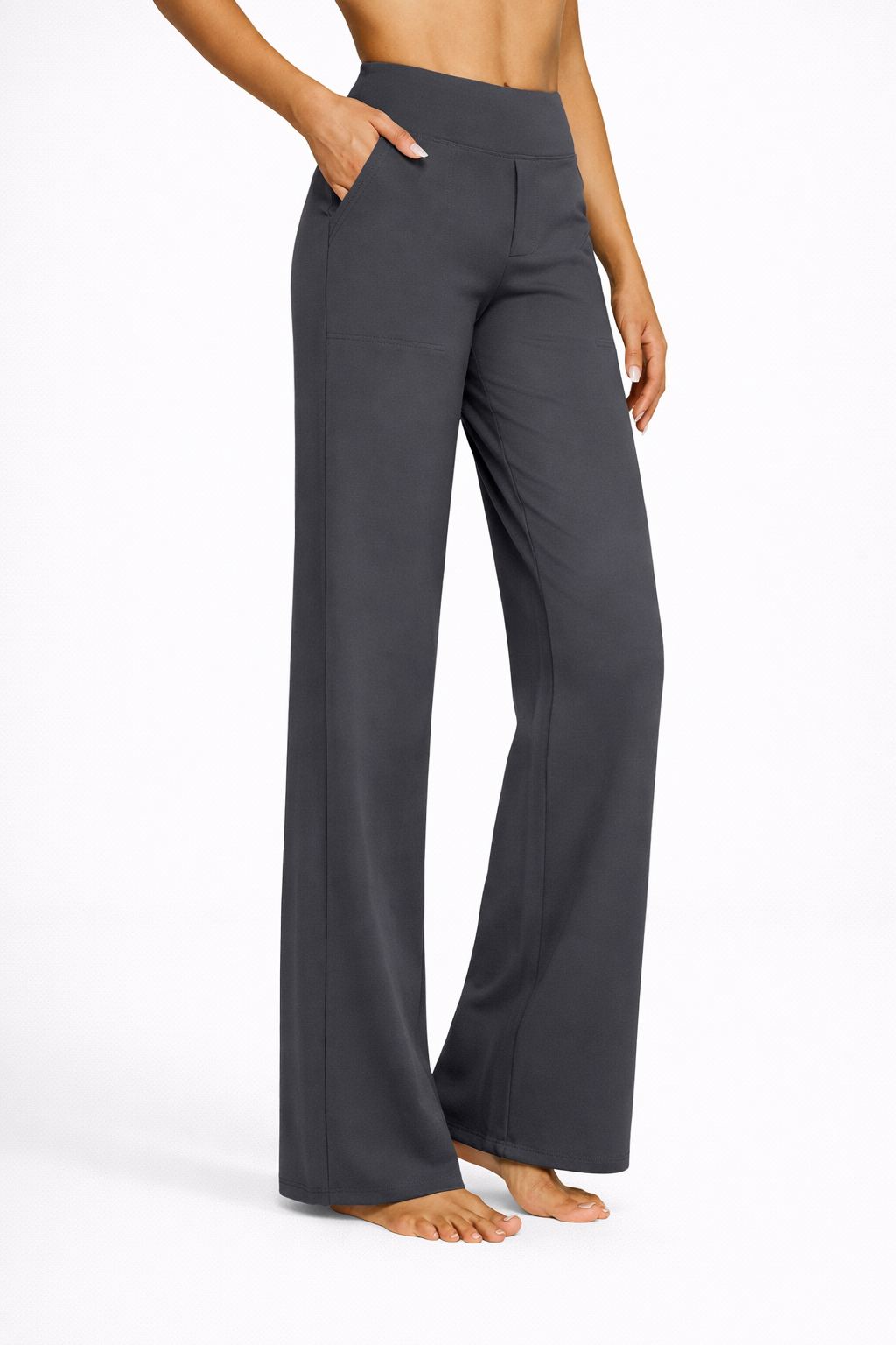 Wide-Leg Business Casual Pants