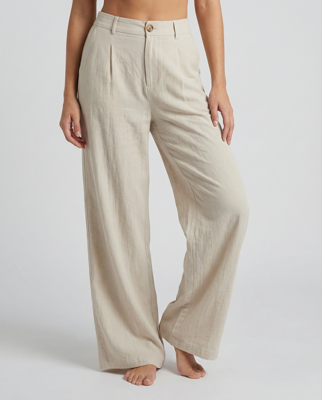 Linen Ease Wide-Leg Pants