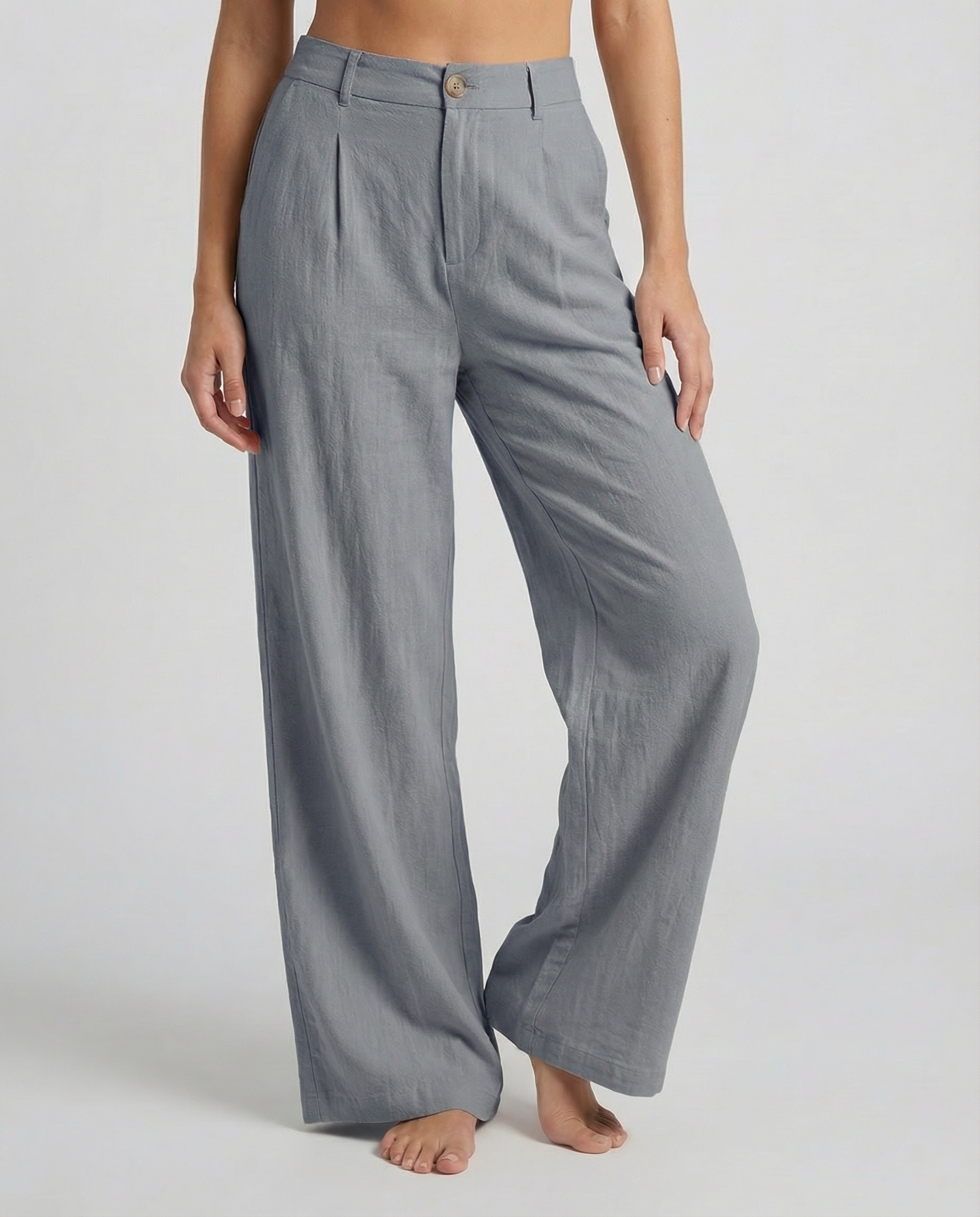 Linen Ease Wide-Leg Pants