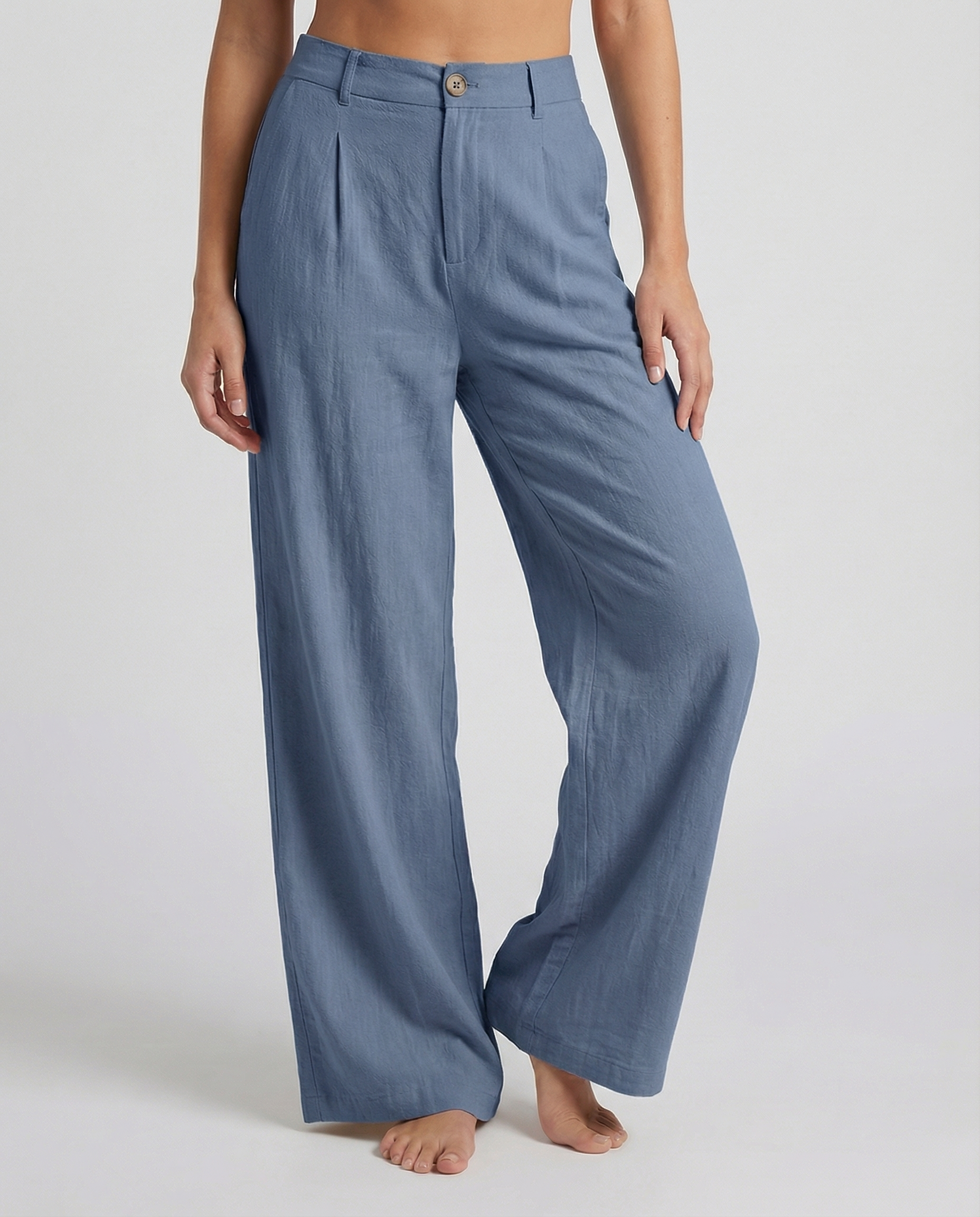 Linen Ease Wide-Leg Pants
