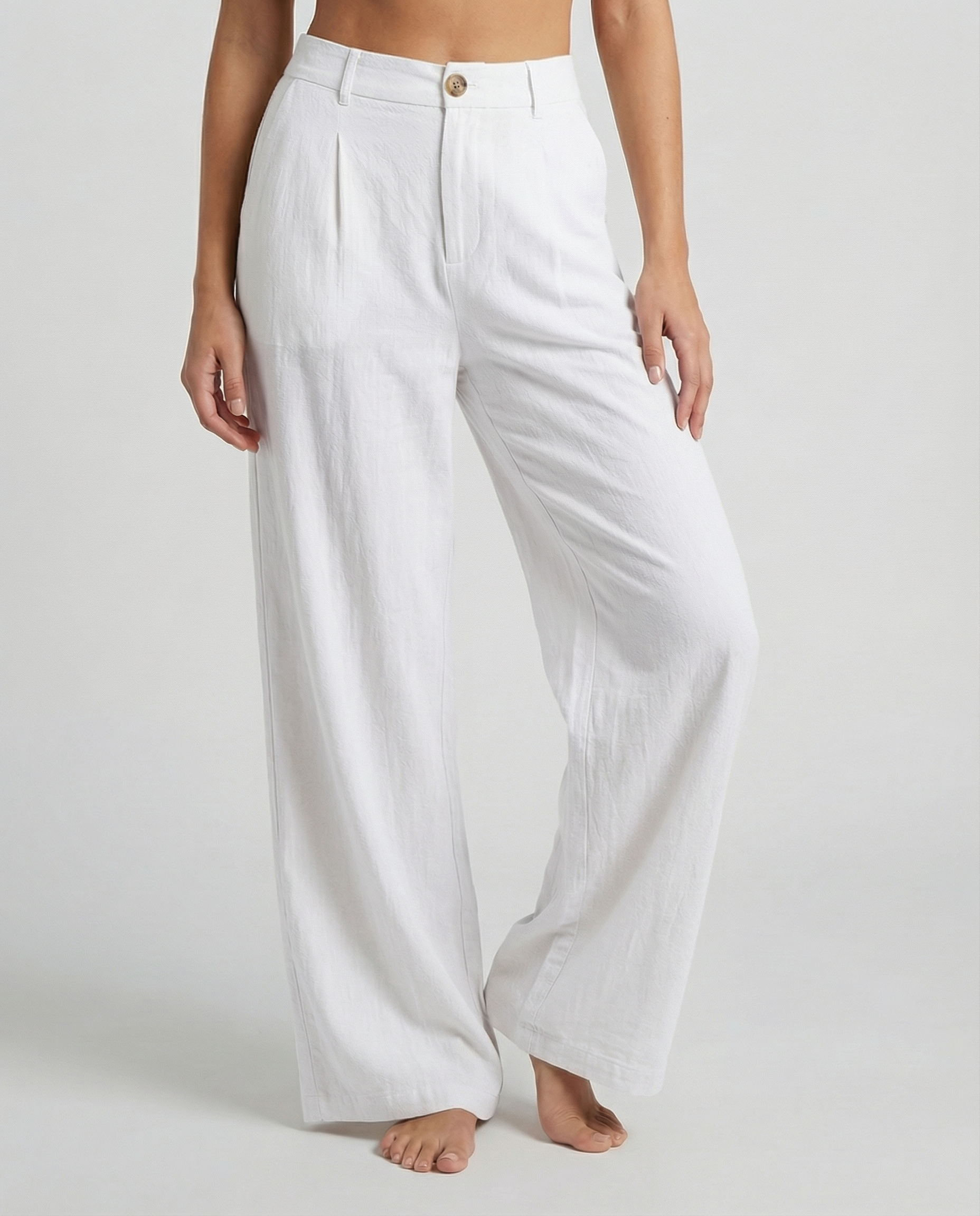Linen Ease Wide-Leg Pants
