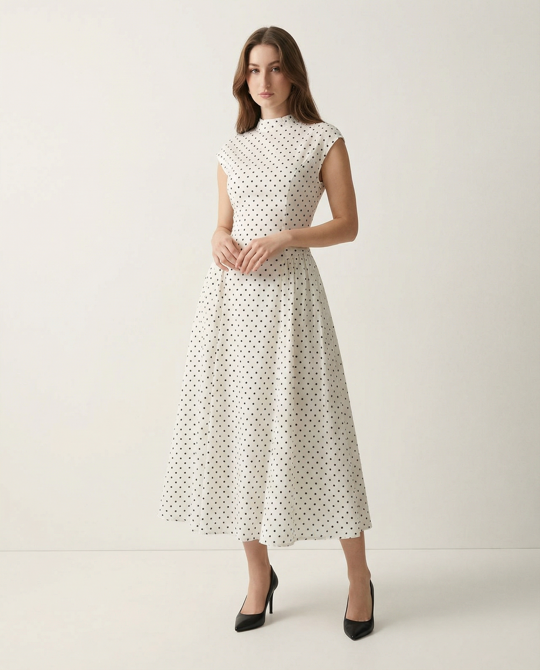 Polka Dot Midi Dress