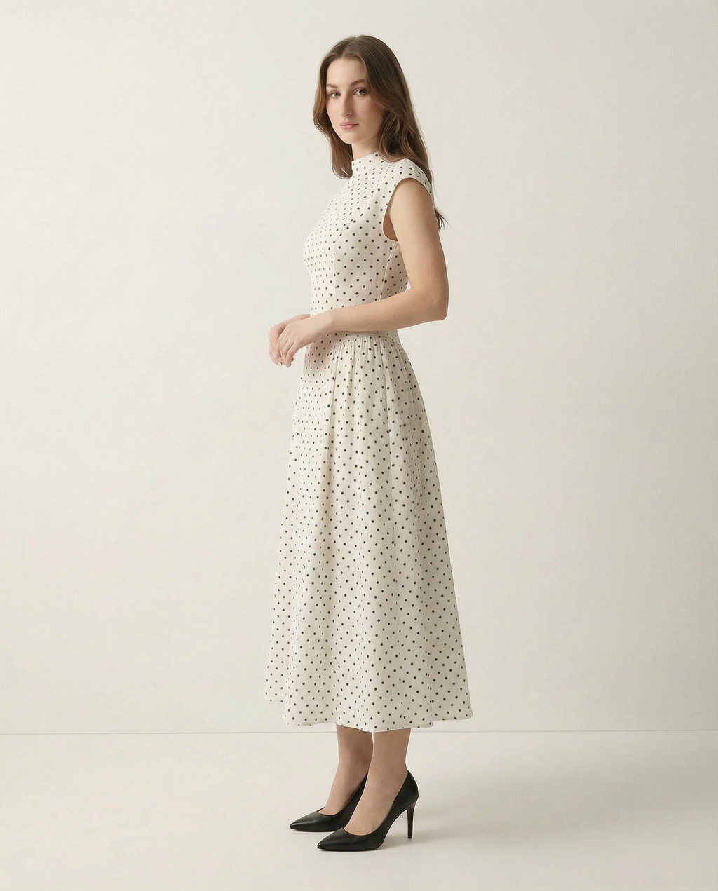Polka Dot Midi Dress