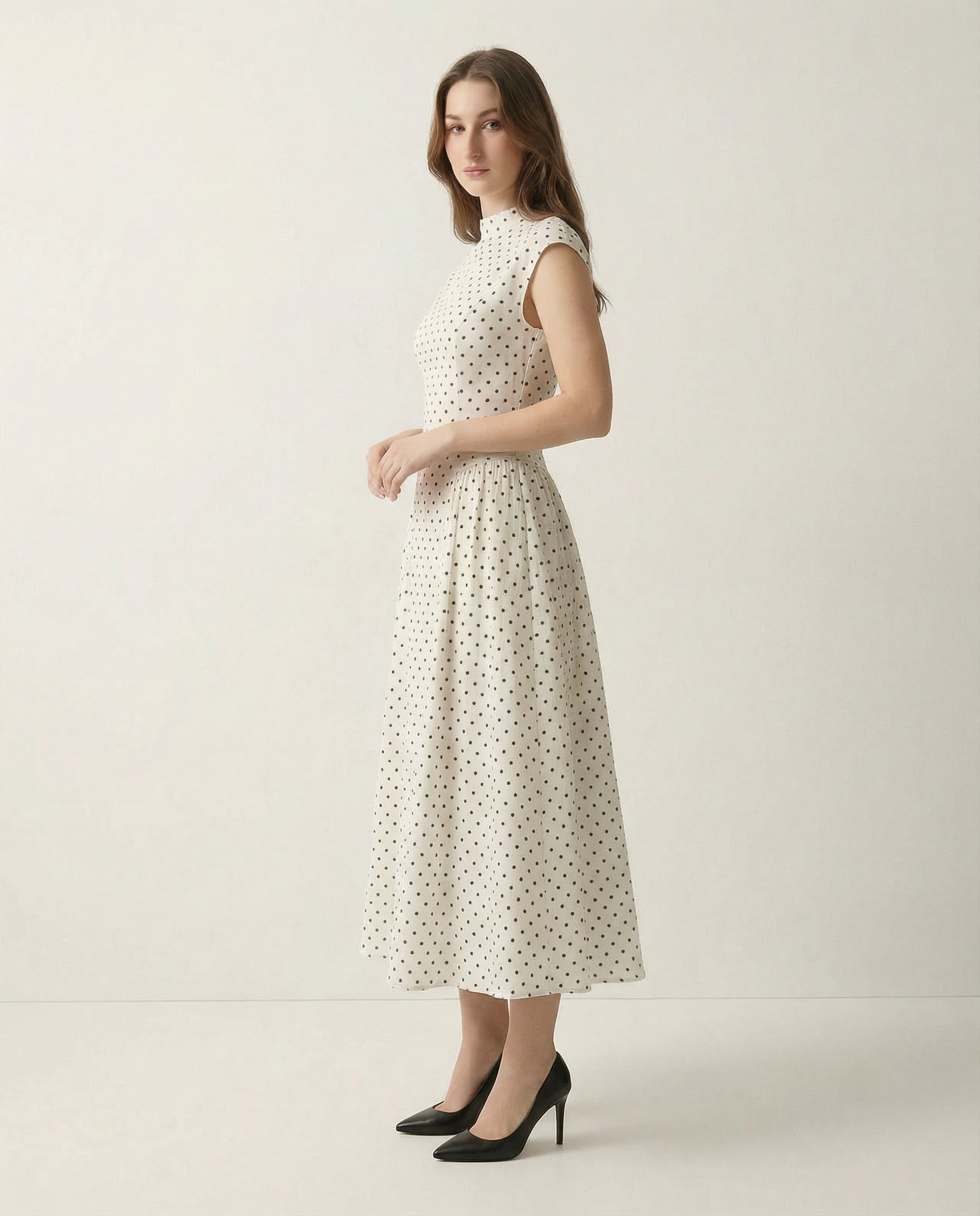 Polka Dot Midi Dress
